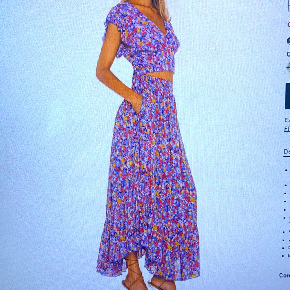 Free People Pretty Daze Set - Blue Combo